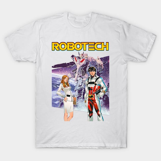 Robotech Retro Poster T-Shirt by AllWellia